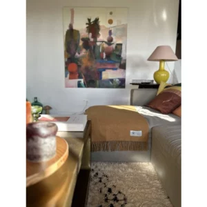 Wollen Plaid 100% Nieuw-Zeelandse Wol Roze